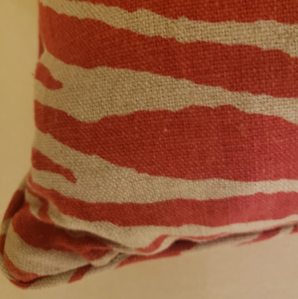 ORANGE TIGER STRIPE STANDATD  SHAMS - Picture 3 of 4
